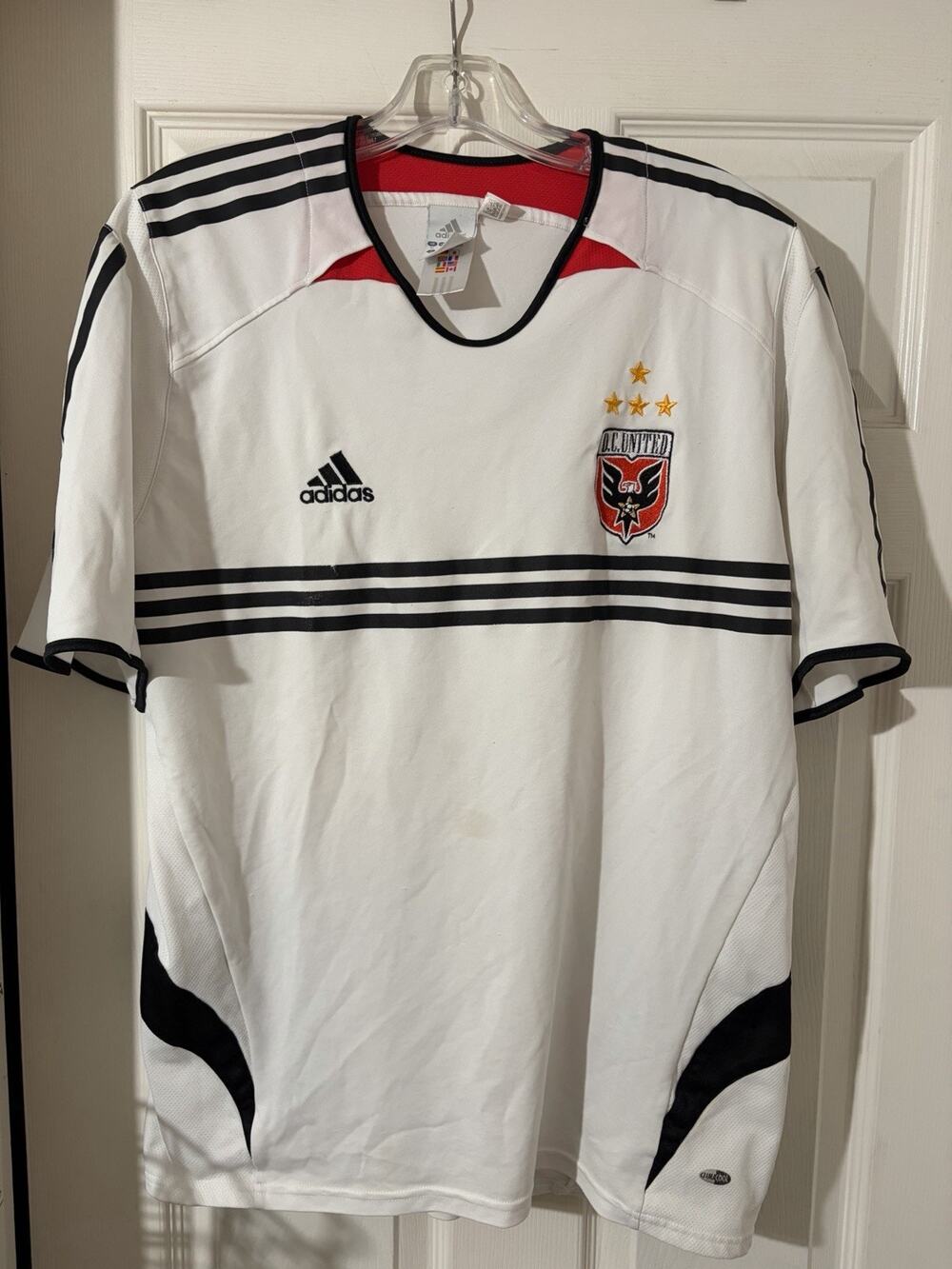 04/05 Adidas DC United Away Soccer Jersey Sz XL MLS Futbol